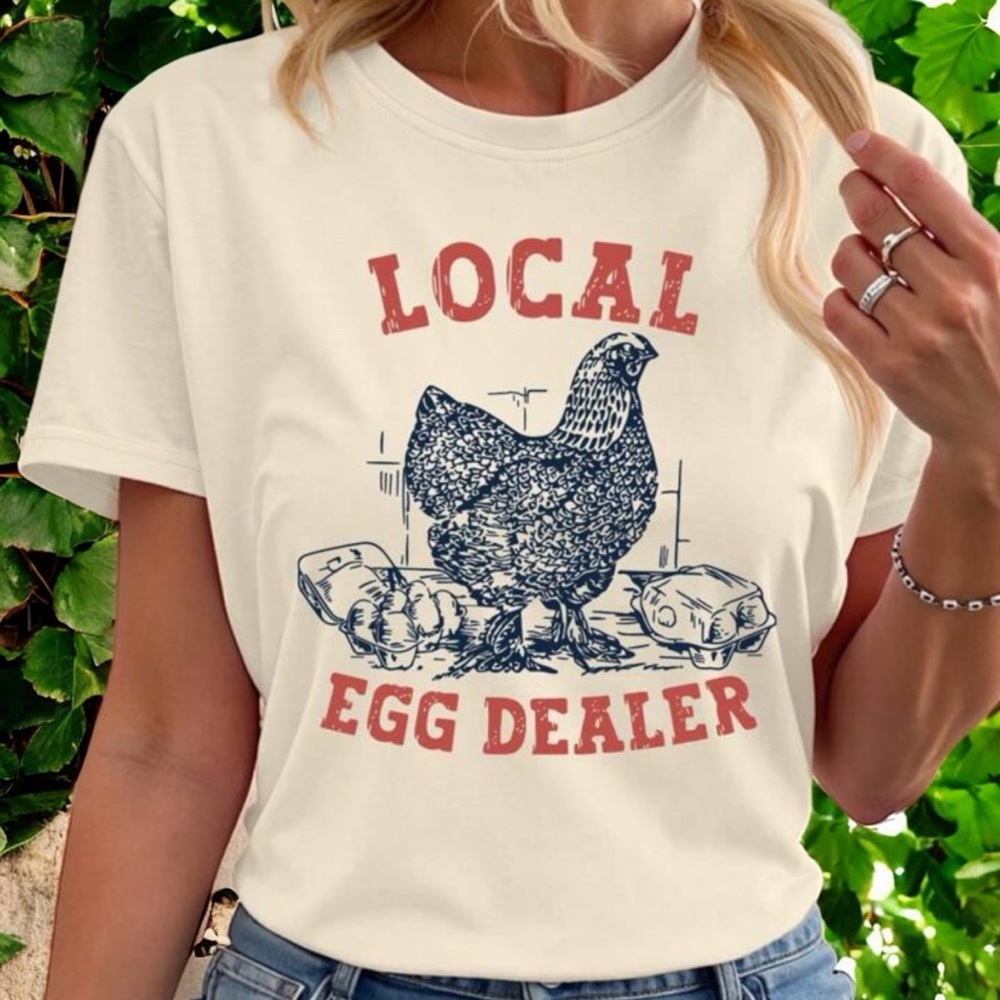NWT Local Egg Dealer Graphic T-Shirt